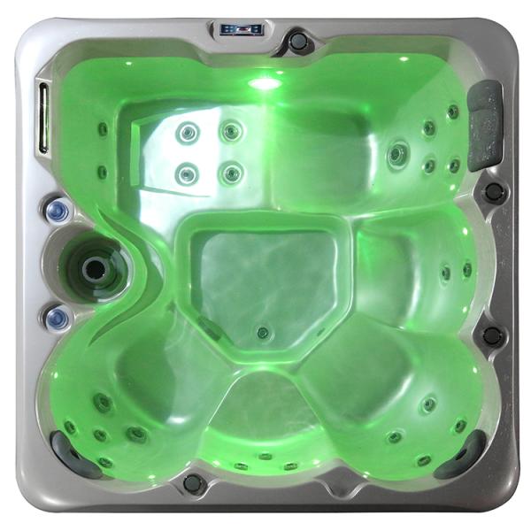 Modern Design Outdoor Massage Hot Tub with Lounge 5 Years Warranty 1900*1900*800mm H 4 Seats + 1 Lounge