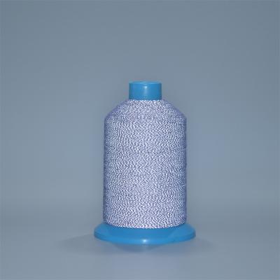 Fio refletor de cor azul de 0,20 mm bordados de fios de costura refletores