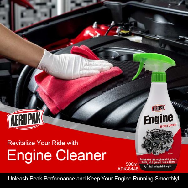 Aeropak 500ml OEM Engine Converter Cleaner Spray Removes Carbon Liquid Transparent Car Engine Cleaner Quickly Clean Dry