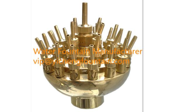 SS Adjustable 3 Layer Flower Water Fountain Nozzles Dancing Pattern Nozzle Heads