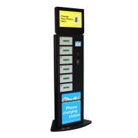 La publicité libre de restaurant de stations de charge de téléphone portable de coutume de langue