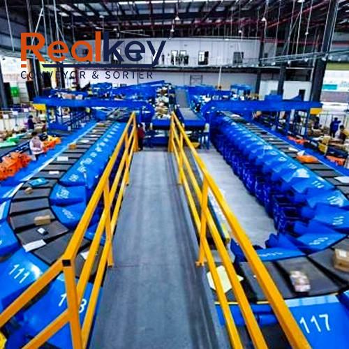 Circular Intelligent Warehouse Conveyor Belt Systems Automated Sorting Conveyor System