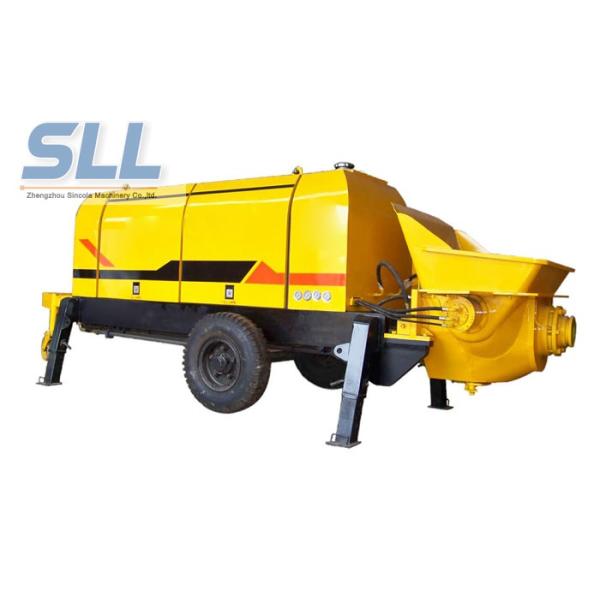 Diesel Engine Compact Concrete Pump , Construction Concrete Pump Color Chargeable