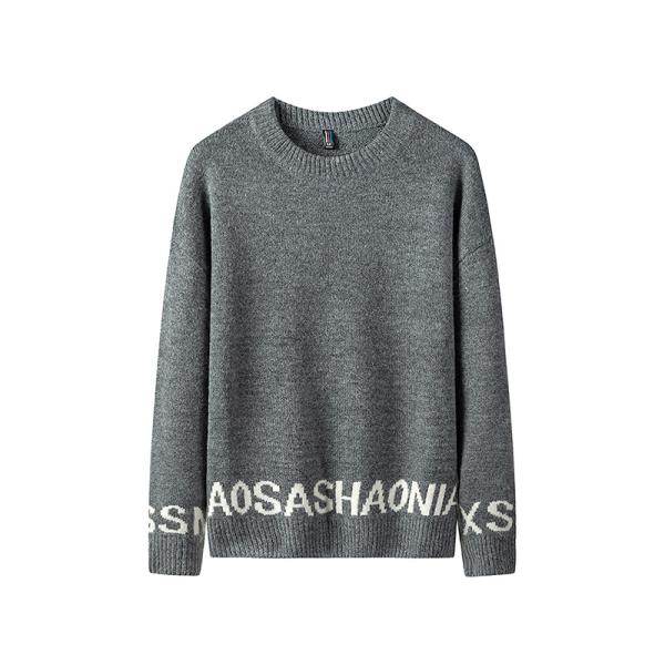 S-4XL Mens Casual Pullover Sweater Autumn Winter Sweater Multicolor Customized