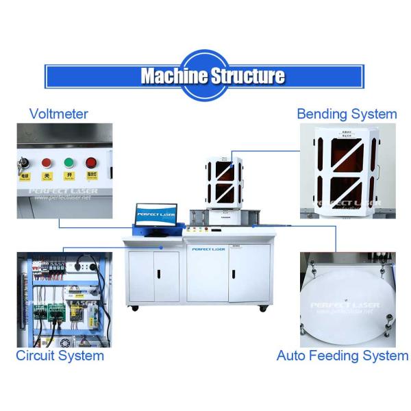 PLT CNC Aluminium Profile Bending Machine PC Control 220V