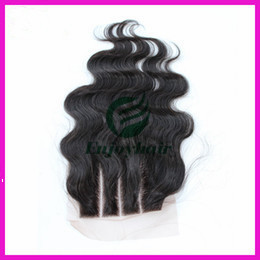 Lace top closure 4''x4'' ,brazilian virgin hair natural color body wave 10''-24''length