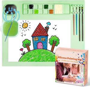 OEM食品グレードアート 塗装ツール シリコンクラフトマット 子供のためのカップと学生