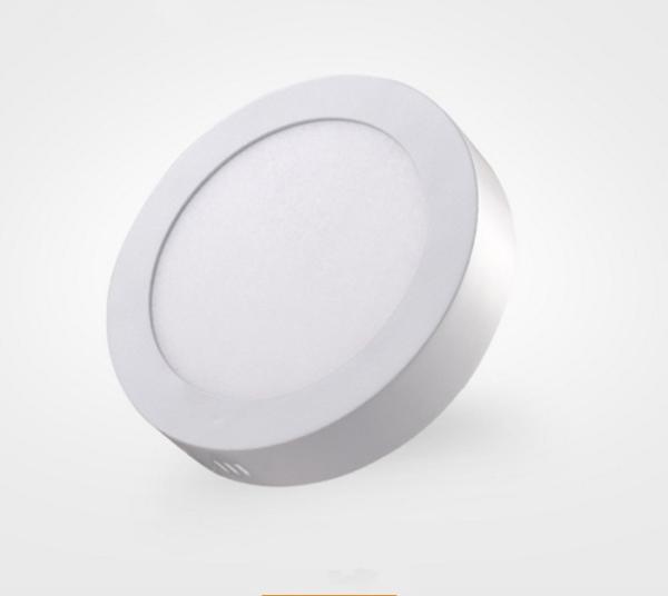 Guangzhou 6W Mini LED panel light 120mm Dia100~240V 600lm surface mounted ceiling light