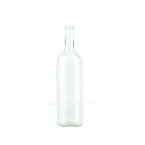 750ml Eco Efficient Bordeaux Clear Wine Bottles Bulk Screw Cap For Table Wine 440g S750S