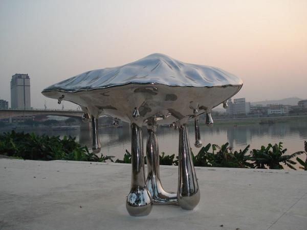 Stainless steel sculpture with mirror finish, polish metal sculpture,china stainless steel sculpture supplier