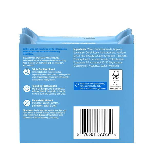 Ultra Soft Biodegradable Makeup Wipes No Alcohol Extra Moist Makeup Removing Towelettes