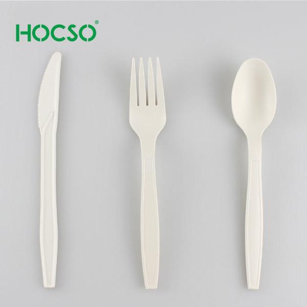 Compostable Cutlery Biodegradable Spoon and Fork Knife Tableware PSM for Restaurants