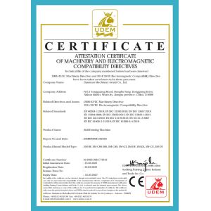 Sussman Machinery(Wuxi) Co.,Ltd Сертификации