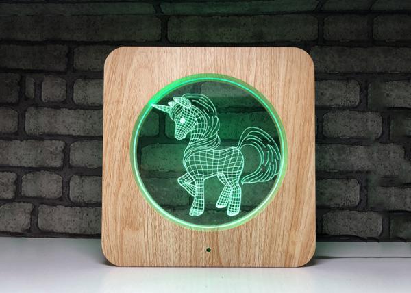 Deco 3D LED Illusion Lamps USB Charge Remote Controller USB Cable Touch Screen