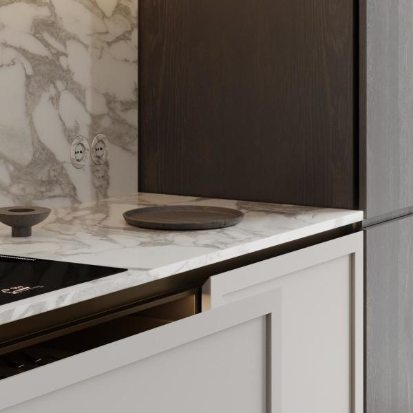 Australia Style Kitchen Cabinet Plastic Cover Solid Wood Flooring Melamine