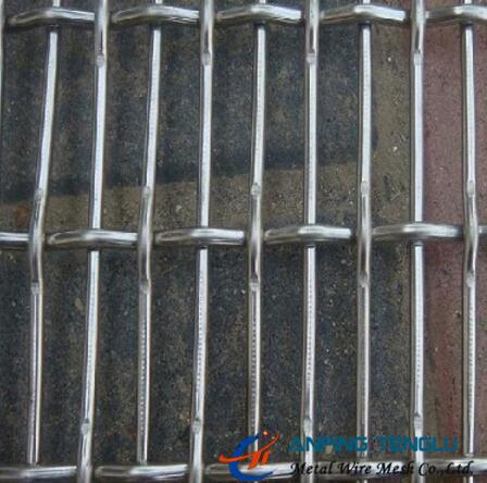 Rectangle/Slot Hole Crimped Wire Mesh/Screen for Facade, Vibering Screen