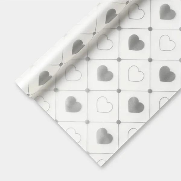 Foggy OPP Love Pattern PE Waterproof Flower Packaging Paper Gravure Printing