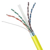 250MHz Cat6 FTP LSZH 23AWG 1000FT Yellow Cable 1000Mbps Shielding Network Cable