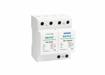 Dispositivo anti-relâmpago Tipo 1 1P+NPE IP20 IEC61643-11 Dispositivo de protecção contra sobretensões