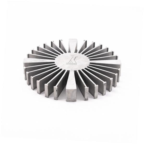 Extruded Round Heat Sink Aluminum Profile Metal 6063