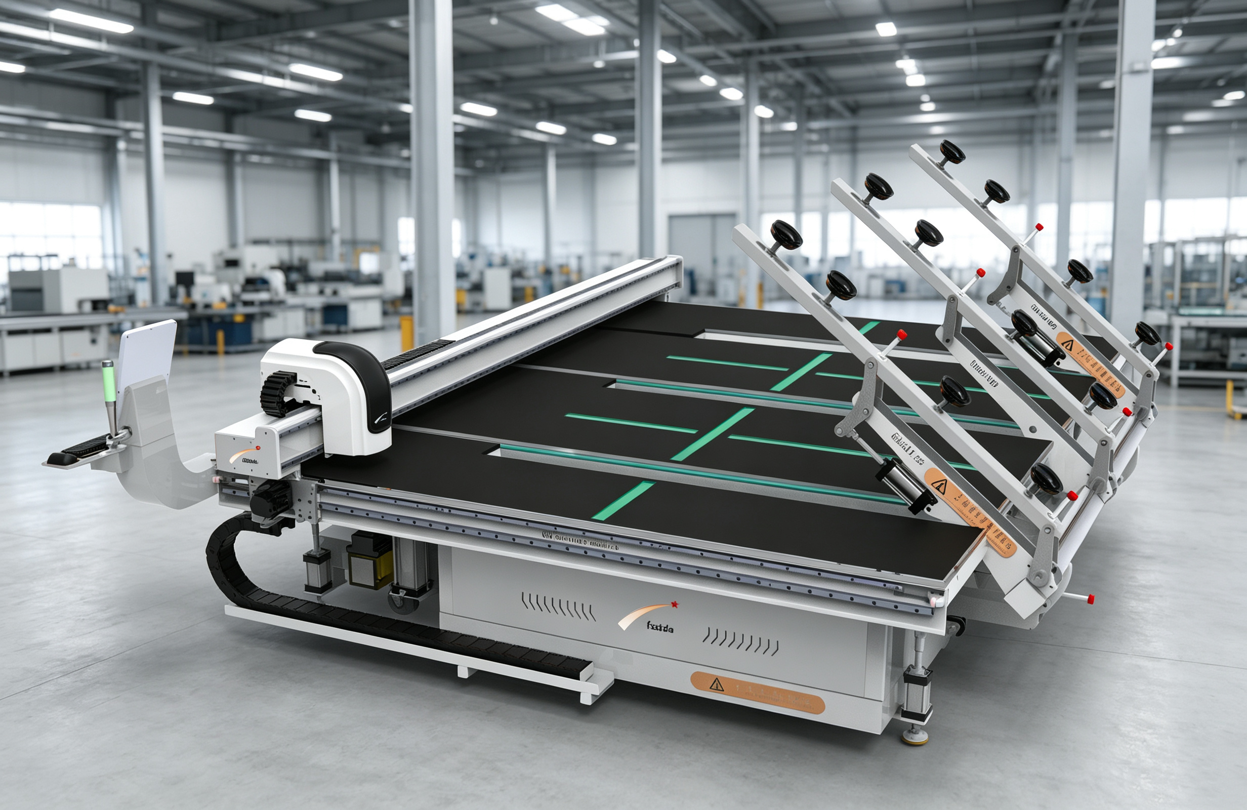 0-200m/Min CNC Glass Cutting Machine Low Noise With Automatic Nesting