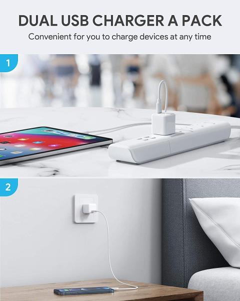 IPhone 12 PD 3.0 Type C Fast Charger Durable Compact 20 Watt USB C Power Adapter