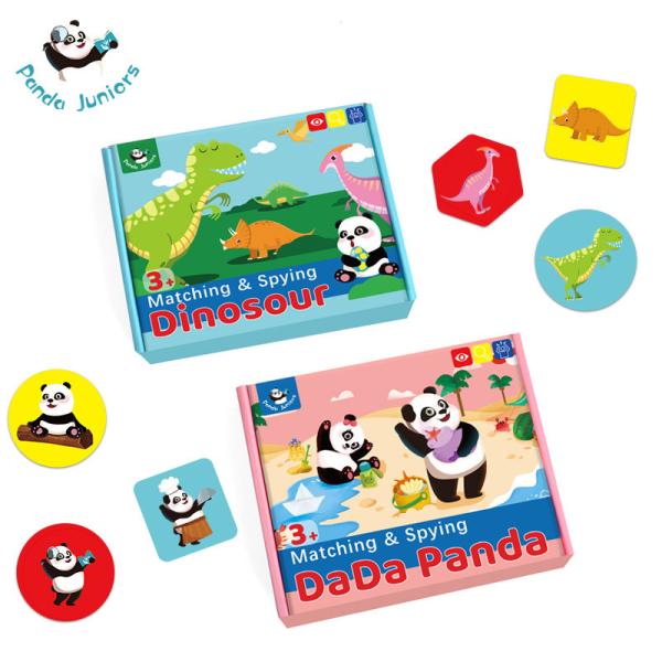 Adventure Logical Board Games Mindful Activity Cards Matching And Spying Dinosaur