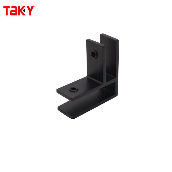 Stainless Steel 316 F Shape Glass Door Connector for 8-12mm Glass with Modern Frameless Design