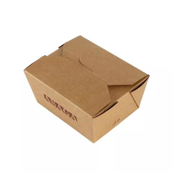 Disposable Take Away Paper Box Matt Lamination Kraft Bubble Food Packaging