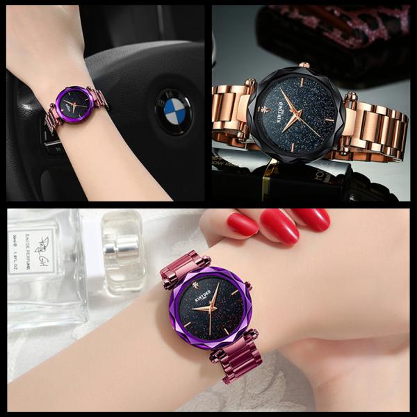 Stainless steel band high quality quartz movement women stainless steel band waterproof wrist watch