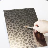 Plancha de acero inoxidable de patrón personalizado contra arañazos cortada al tamaño estándar DIN
