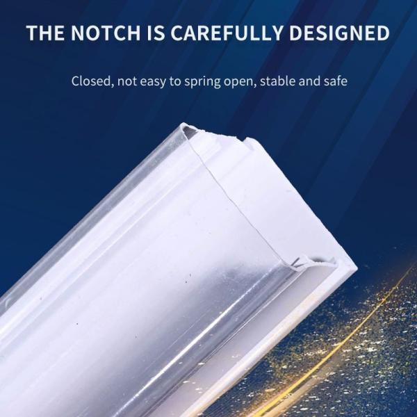 Industrial LED Lighting Plastic Lampshade PVC Plastic Extrusion PC Cover Profile Customized