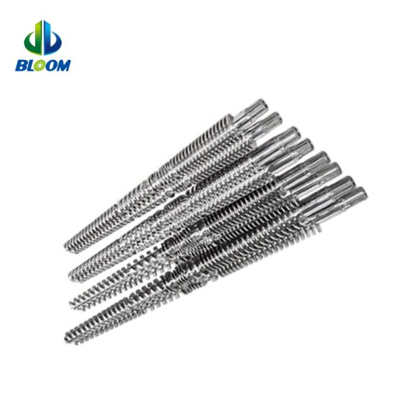 Bimetallic Conical Twin Screw And Barrel For PVC WPC Pipe Sheet