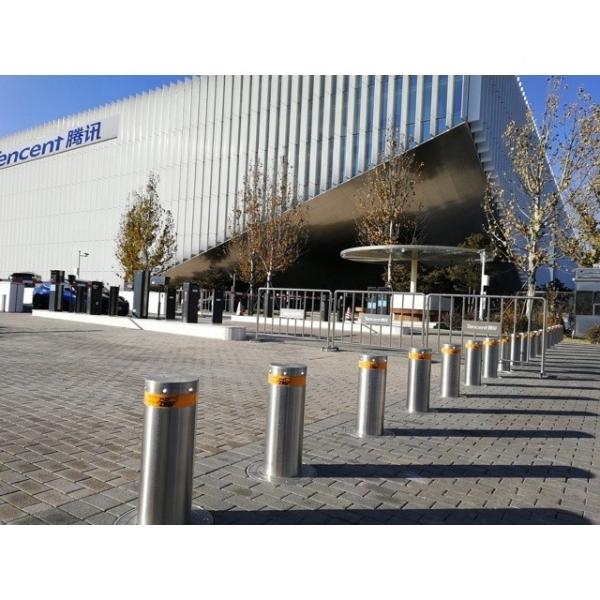304 acier inoxydable ZASP Bollards automatisés avec système hydraulique automatisé