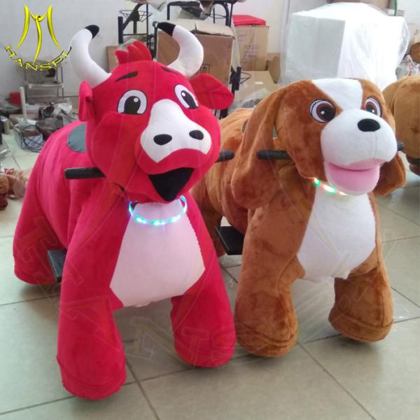Hansel amusement park walking electric plush animals riding toys