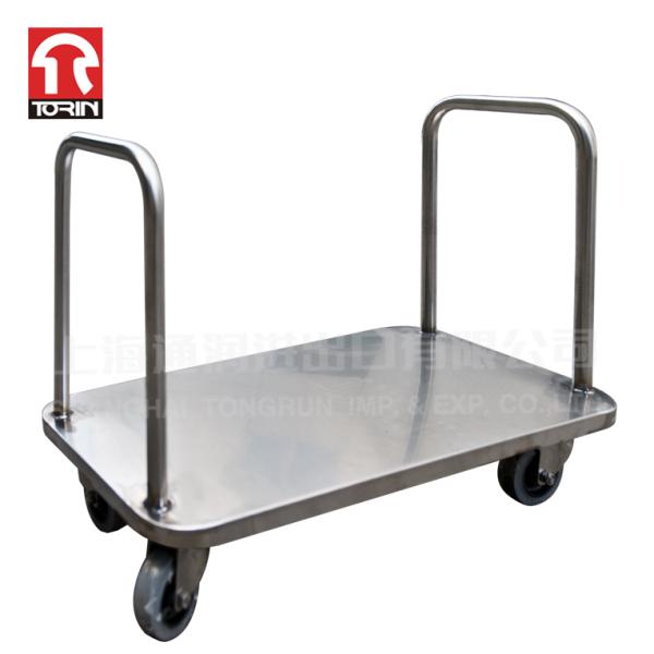 Torin DZ27 Double Stainless Steel Trolley Portable Dining Car Handcar  Tindustrial Rolling Cart