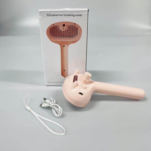 Steamy Cat Spray Brush Pet Hair Remover Electric Dog Grooming Comb