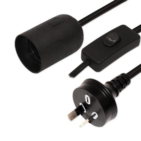 AU Plug Salt Lamp Power Cord with Dimmer Switch 1.8m