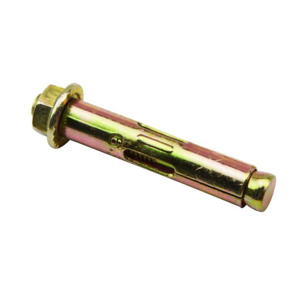 Tornillos de anclaje de acero al carbono cincado y tuercas hexagonales con brida para aplicaciones industriales