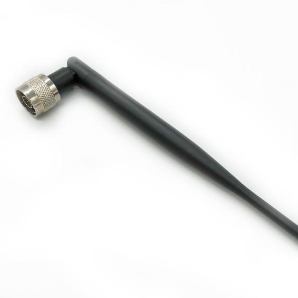 F Connector 4G LTE Antenna 5DBi Gain Black WiFi 50ohm Impedance For Ip Camera