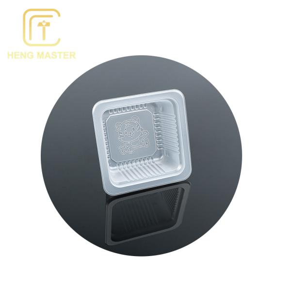 Disposable PP Food Grade Mooncake Plastic Blister Tray Pastry Container