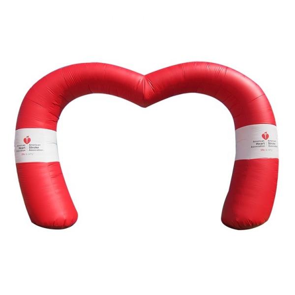 Customized Inflatable Heart-Shaped Arch for Event Decoration Stand Out from the Crowd