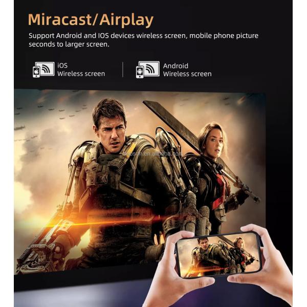 Mini Portable 16:9 LCD Video Projector 2GB ROM and 2G RAM Home Theater Smartphone Media Player Star200