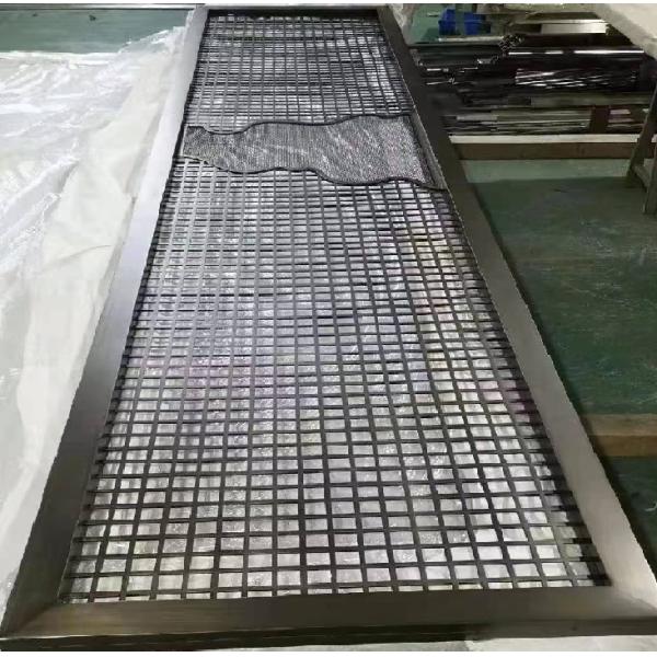 División moderna negra de aluminio de alta calidad del tabique