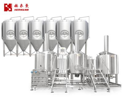 Equipamento da cervejaria do PLC micro