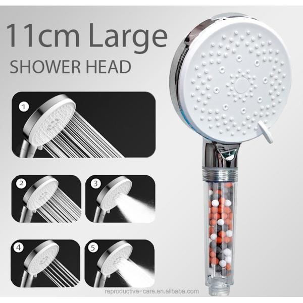 5 Function Eco-Friendly Spraying Filterable Shower Head Eco-Friendly Functionality