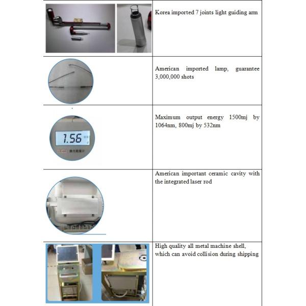 Q-t Switched N-D Yag Laser Machine for tattoo removal and skin rejuvenation