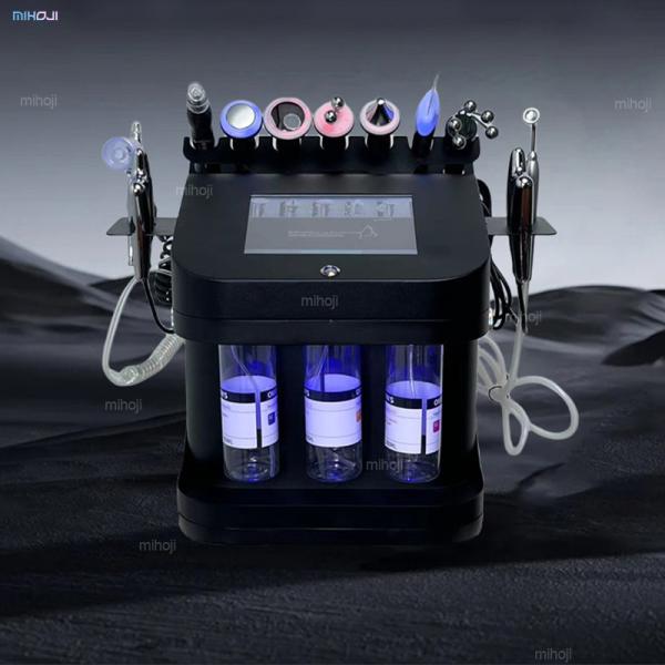 10 en 1 Hydro Dermabrasion Machine avec 8/10 poignées et 1 an de garantie pour les soins professionnels de la peau