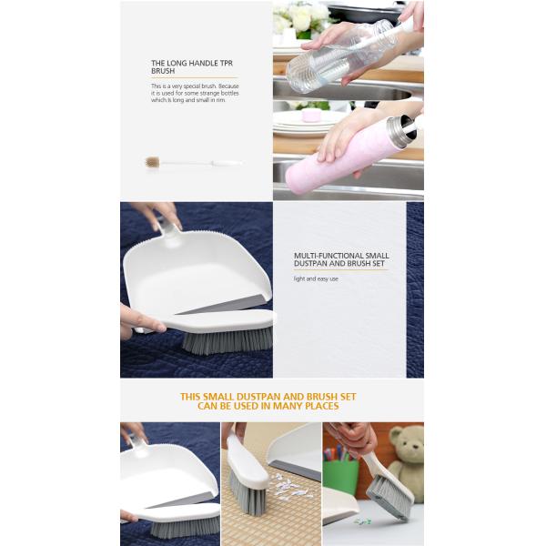 Plato amistoso de la taza de Eco del sistema de cepillos de la economía doméstica del cuarto de baño 6 que lava al OEM