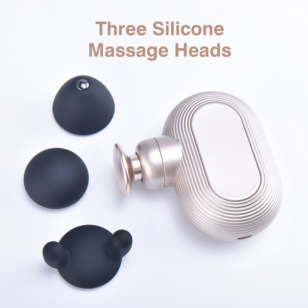 4 Speed Percussion Massage Gun Brushless Mini  Pocket Force Palm Size Massager Gun